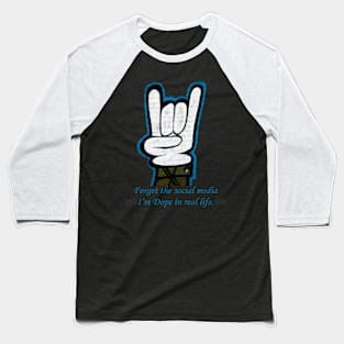 social media Baseball T-Shirt